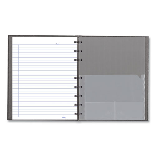 Picture of NotePro Notebook, 1-Subject, Medium/College Rule, Cool Gray Cover, (75) 9.25 x 7.25 Sheets