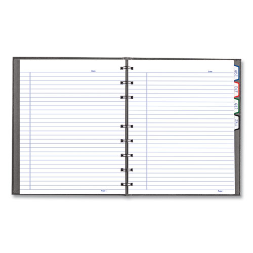 Picture of NotePro Notebook, 1-Subject, Medium/College Rule, Cool Gray Cover, (75) 9.25 x 7.25 Sheets