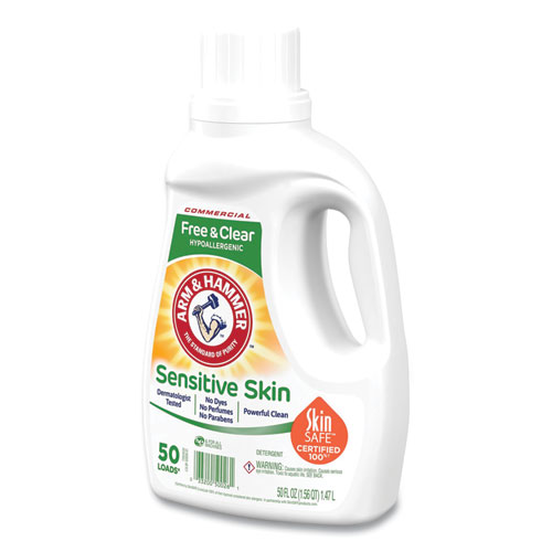 Picture of HE Compatible Liquid Detergent, Unscented, 50 Loads, 50 oz Bottle, 8/Carton