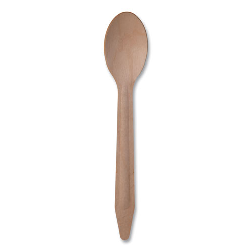 Picture of Wood Cutlery, Spoon, Natural, 500/Carton