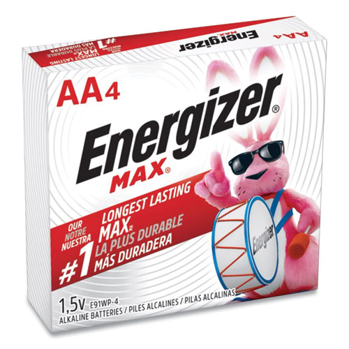 Picture of Industrial Lithium AA Battery, 1.5 V, 4/Pack