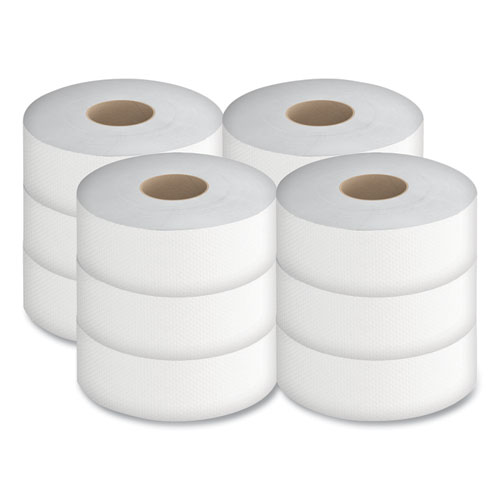 Picture of Jumbo Bath Tissue, Septic Safe, 2-Ply, White, 3.5" x 750 ft, 12/Carton