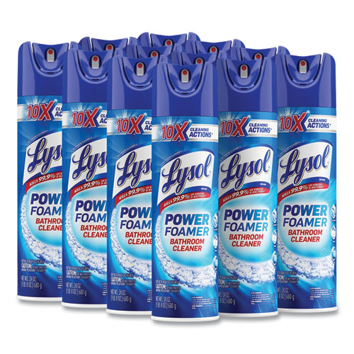 Picture of Power Foam Bathroom Cleaner, 24 oz Aerosol Spray, 12/Carton