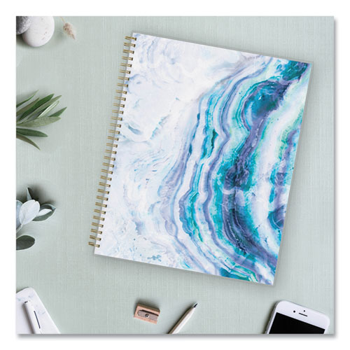 Picture of Gemma Academic Year Weekly/Monthly Planner, Geode Artwork, 11 x 8.5, Blue/Purple Cover, 12-Month (July to June): 2024 to 2025