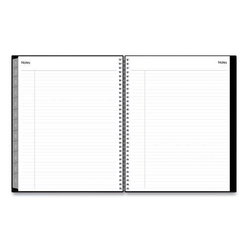 Picture of Enterprise Academic Weekly/Monthly Planner, 11 x 8.5, Black Cover, 12-Month (July to June): 2024 to 2025