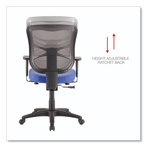 Picture of Alera Elusion Series Mesh Mid-Back Swivel/Tilt Chair, Supports Up to 275 lb, 17.9" to 21.8" Seat Height, Navy Seat