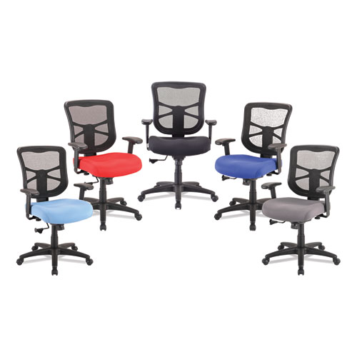 Picture of Alera Elusion Series Mesh Mid-Back Swivel/Tilt Chair, Supports Up to 275 lb, 17.9" to 21.8" Seat Height, Navy Seat