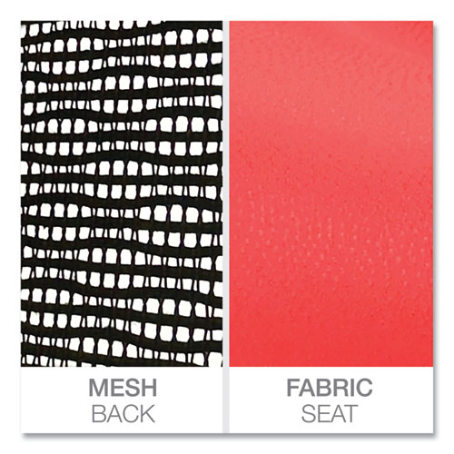 Picture of Alera Elusion Series Mesh Mid-Back Swivel/Tilt Chair, Supports Up to 275 lb, 17.9" to 21.8" Seat Height, Red