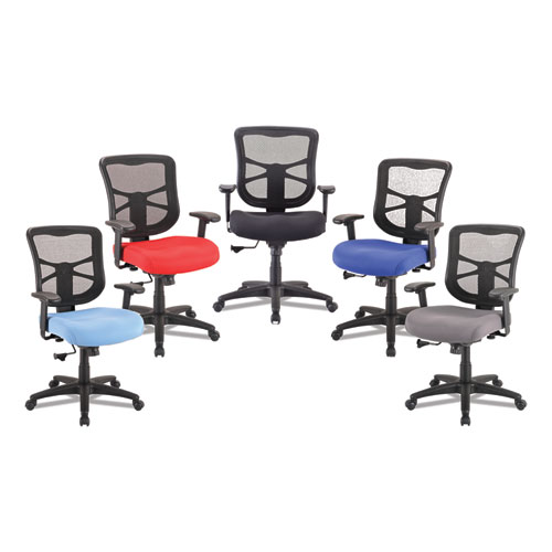Picture of Alera Elusion Series Mesh Mid-Back Swivel/Tilt Chair, Supports Up to 275 lb, 17.9" to 21.8" Seat Height, Red