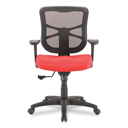 Picture of Alera Elusion Series Mesh Mid-Back Swivel/Tilt Chair, Supports Up to 275 lb, 17.9" to 21.8" Seat Height, Red