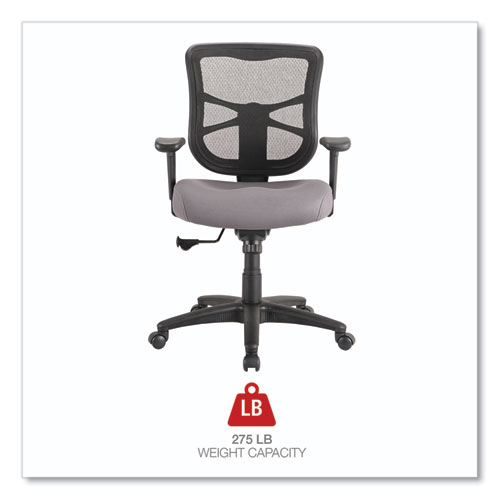 Picture of Alera Elusion Series Mesh Mid-Back Swivel/Tilt Chair, Supports Up to 275 lb, 17.9" to 21.8" Seat Height, Gray Seat