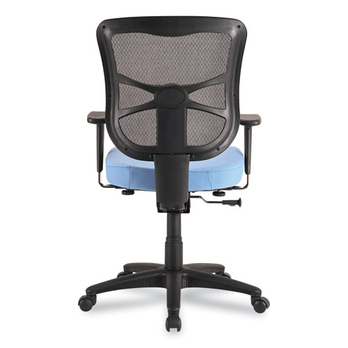 Picture of Alera Elusion Series Mesh Mid-Back Swivel/Tilt Chair, Supports Up to 275 lb, 17.9" to 21.8" Seat Height, Light Blue Seat