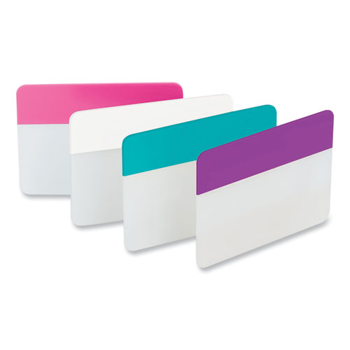 Picture of Solid Color Tabs, 1/5-Cut, Assorted Pastel Colors, 2" Wide, 24/Pack