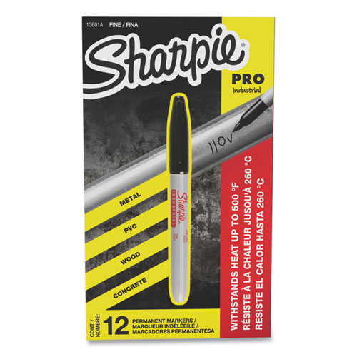 Industrial+Permanent+Marker%2C+Fine+Bullet+Tip%2C+Black%2C+Dozen