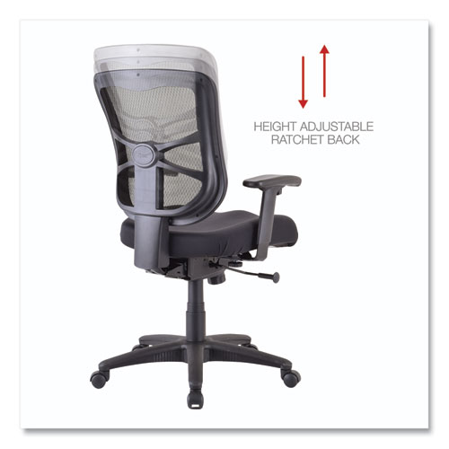 Picture of Alera Elusion Series Mesh Mid-Back Swivel/Tilt Chair, Supports Up to 275 lb, 17.9" to 21.8" Seat Height, Black