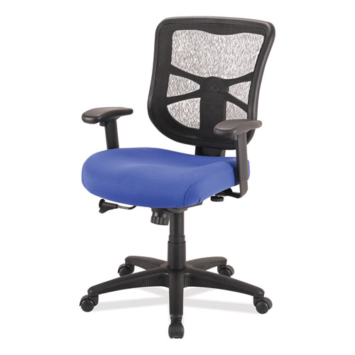 Picture of Alera Elusion Series Mesh Mid-Back Swivel/Tilt Chair, Supports Up to 275 lb, 17.9" to 21.8" Seat Height, Navy Seat