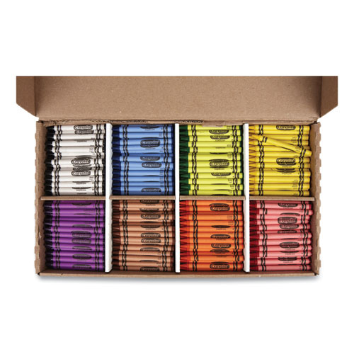 Picture of Classpack Regular Crayons, 8 Colors, 800/Box