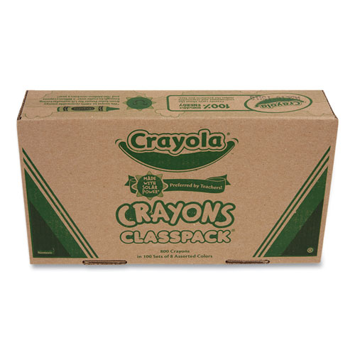 Picture of Classpack Regular Crayons, 8 Colors, 800/Box