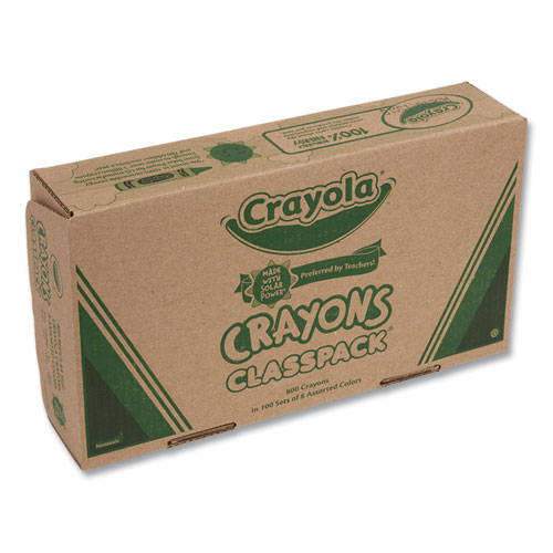 Picture of Classpack Regular Crayons, 8 Colors, 800/Box