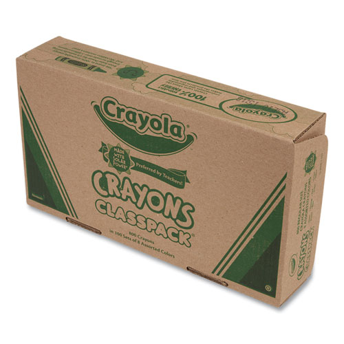 Picture of Classpack Regular Crayons, 8 Colors, 800/Box