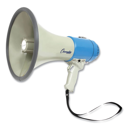Picture of Megaphone, 12 W to 25 W, 1,000 yds Range, White/Blue