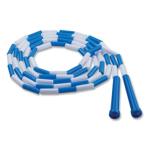 Picture of Segmented Plastic Jump Rope, 9 ft, Blue/White