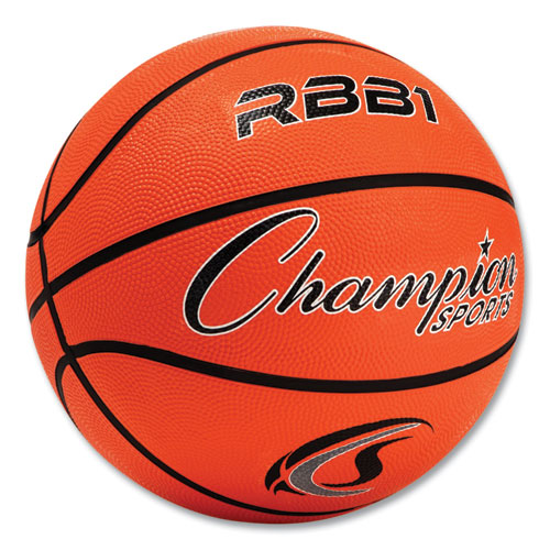 Picture of Rubber Sports Ball, For Basketball, No. 7 Size, Official Size, Orange