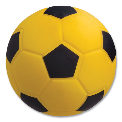 Picture of Coated Foam Sport Ball, For Soccer, Playground Size, Yellow