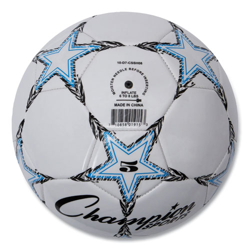 Picture of VIPER Soccer Ball, No. 5. Size, 8.5" to 9" Diameter, White