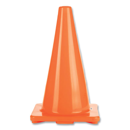 Picture of Hi-Visibility Vinyl Cones, 18" Tall, Orange