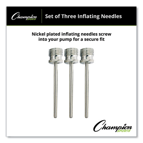 Picture of Nickel-Plated Inflating Needles for Electric Inflating Pump, 3/Pack