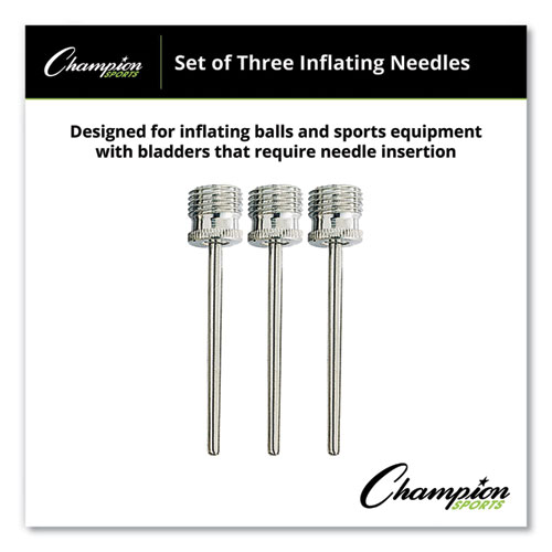 Picture of Nickel-Plated Inflating Needles for Electric Inflating Pump, 3/Pack