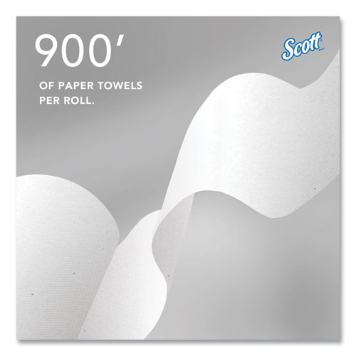 Picture of Pro Hard Roll Paper Towels with Absorbency Pockets, for Scott Pro Dispenser, Gray Core Only, 1-Ply, 7.5" x 900 ft, 6 Rolls/CT