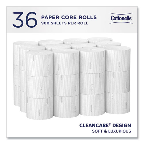 Picture of Clean Care Bathroom Tissue, Septic Safe, 2-Ply, White, 900 Sheets/Roll, 36 Rolls/Carton