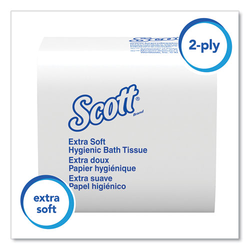 Picture of Hygienic Bath Tissue, Septic Safe, 2-Ply, White, 250/Pack, 36 Packs/Carton