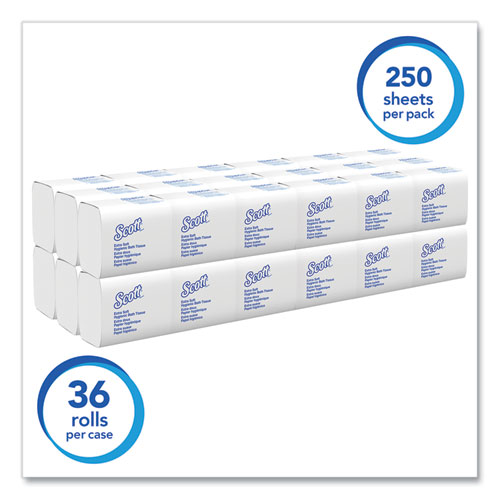 Picture of Hygienic Bath Tissue, Septic Safe, 2-Ply, White, 250/Pack, 36 Packs/Carton