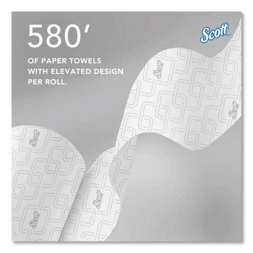 Picture of Slimroll Towels, 1-Ply, 8" x 580 ft, White/Orange Core, 6 Roll/Carton