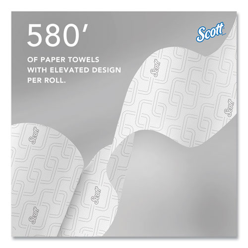 Picture of Slimroll Towels, 1-Ply, 8" x 580 ft, White/Pink Core, Traditional Business, 6 Rolls/Carton