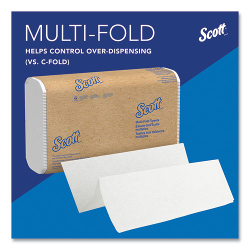 Picture of Multi-Fold Towels, Absorbency Pockets, 1-Ply, 9.2 x 9.4, White, 250 Sheets/Pack