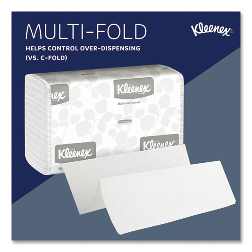 Picture of Multi-Fold Paper Towels, 1-Ply, 9.2 x 9.4, White, 150/Pack, 16 Packs/Carton