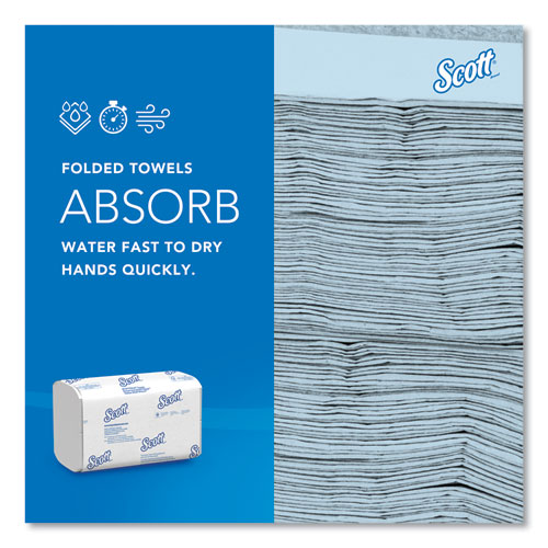 Picture of Pro Scottfold Towels, 1-Ply, 7.8 x 12.4, White, 175 Towels/Pack, 25 Packs/Carton