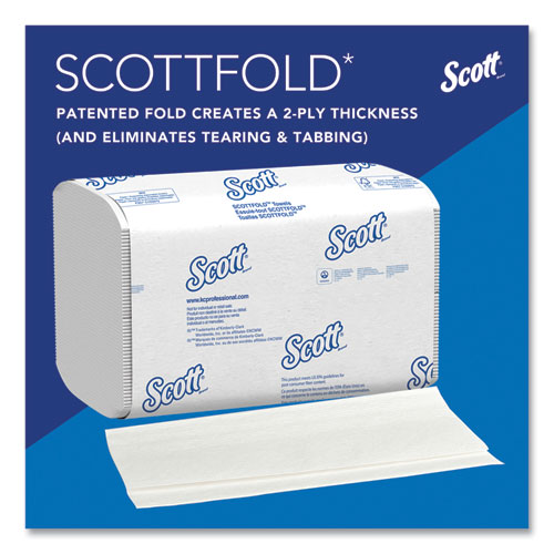 Picture of Pro Scottfold Towels, 1-Ply, 7.8 x 12.4, White, 175 Towels/Pack, 25 Packs/Carton