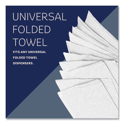 Picture of Multi-Fold Paper Towels, Convenience, 9.2 x 9.4, White, 150/Pack, 8 Packs/Carton