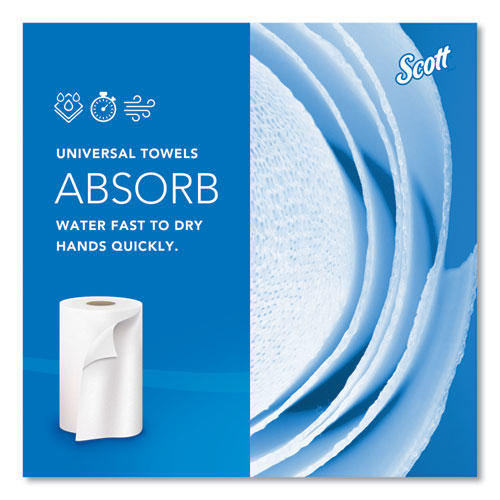 Picture of Essential Hard Roll Towels for Business, Absorbency Pockets, 1-Ply, 8" x 400 ft, 1.5" Core, White, 12 Rolls/Carton