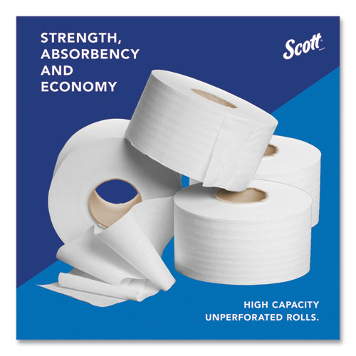 Picture of Essential JRT Jumbo Roll Bathroom Tissue, Septic Safe, 2-Ply, White, 3.55" x 1,000 ft, 4 Rolls/Carton