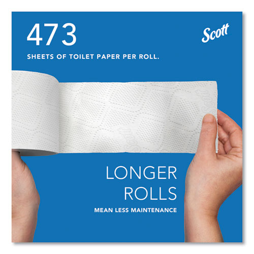 Picture of Essential 100% Recycled Fiber SRB Bathroom Tissue, Septic Safe, 2-Ply, White, 473 Sheets/Roll, 80 Rolls/Carton