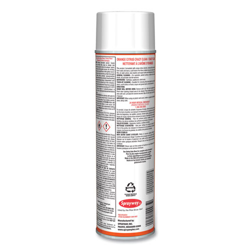 Picture of Orange Citrus Crazy Clean, Orange Scent, 19 oz Aerosol Spray, Dozen