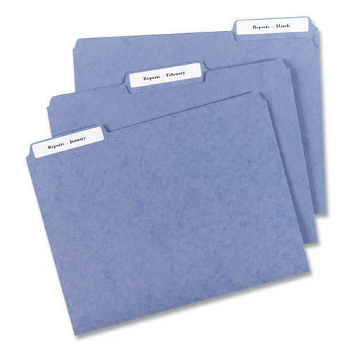 Picture of Mini-Sheets Permanent File Folder Labels, 0.66 x 3.44, White, 12/Sheet, 25 Sheets/Pack