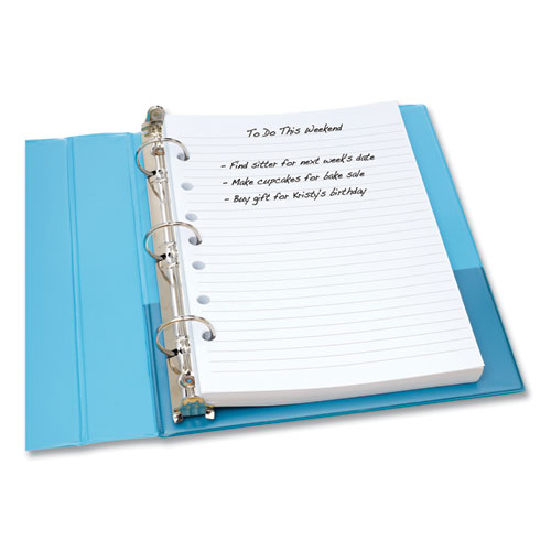 Picture of Mini Size Binder Filler Paper, 7-Hole Side Punched, 5.5 x 8.5, College Rule, 100/Pack