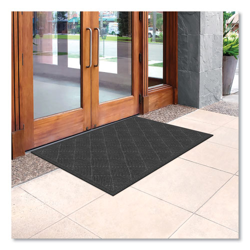 Picture of Ecomat Crosshatch Entry Mat, 36 x 60, Charcoal